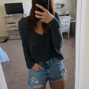 good hYOUman gray v-neck